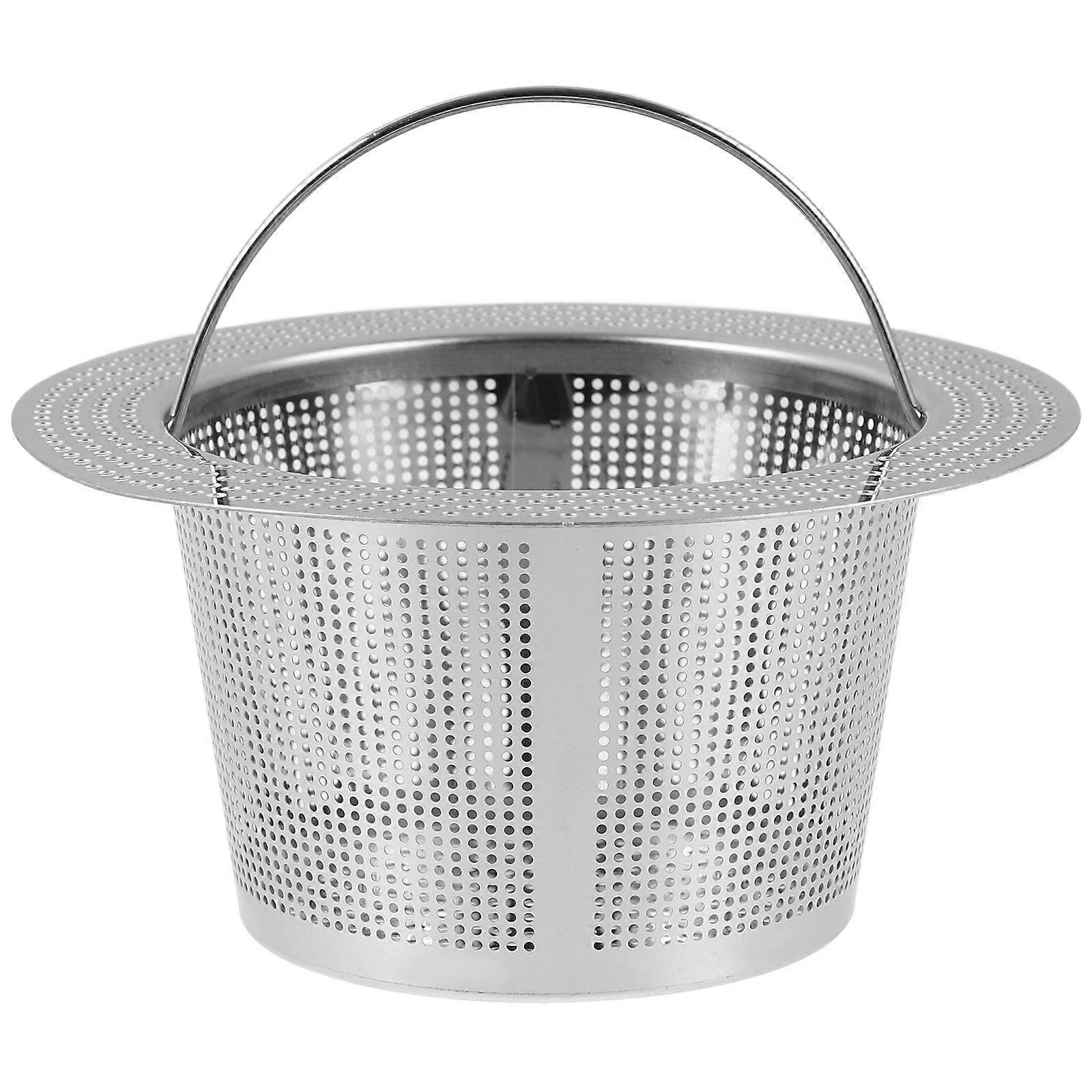 Metal Sink Drain Strainer Round Shape For Dining Room Use 1Set