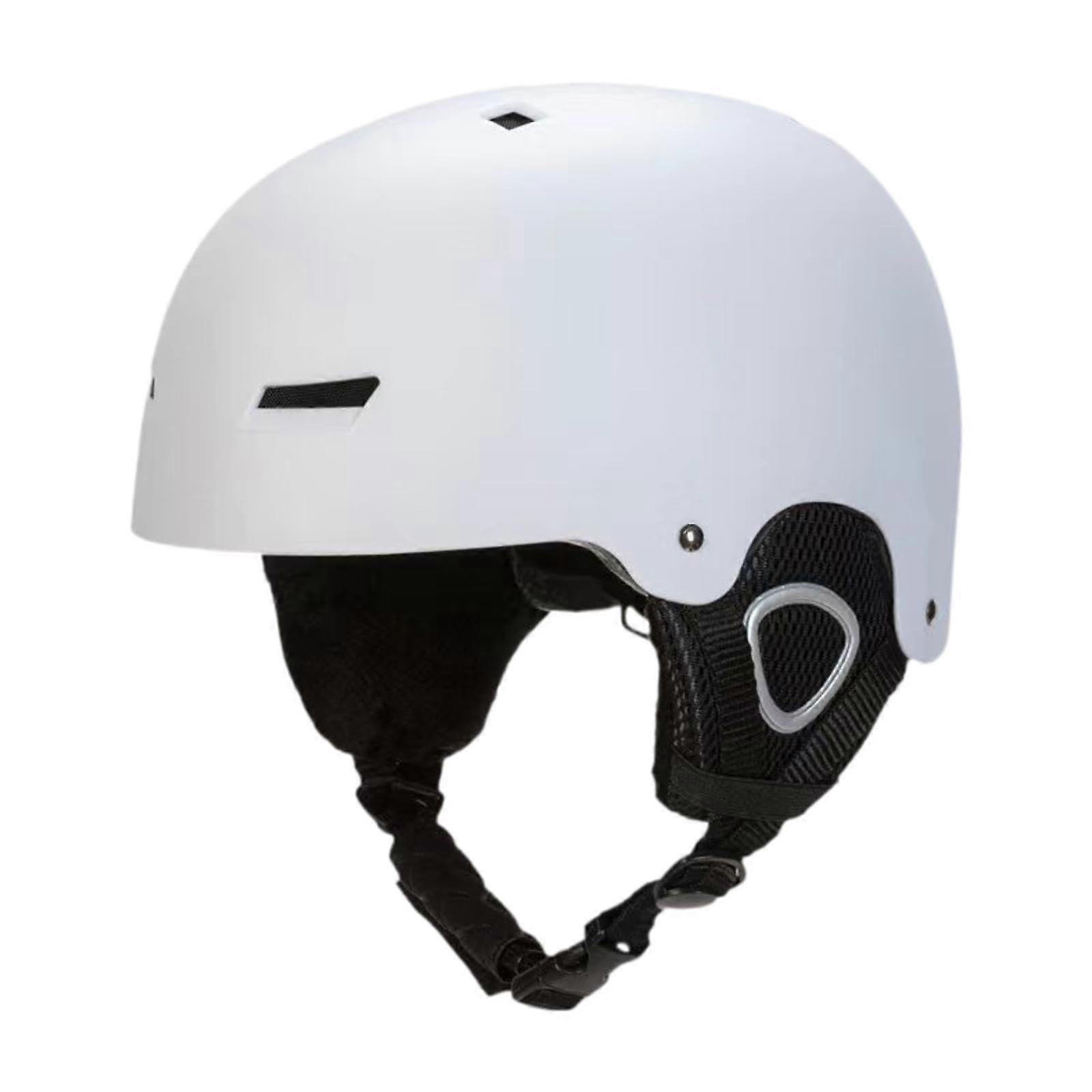 Ski Helmet White M, Snowboard Helmet for Outdoor Sports, Skateboard Compatible, Lightweight and Durable Design