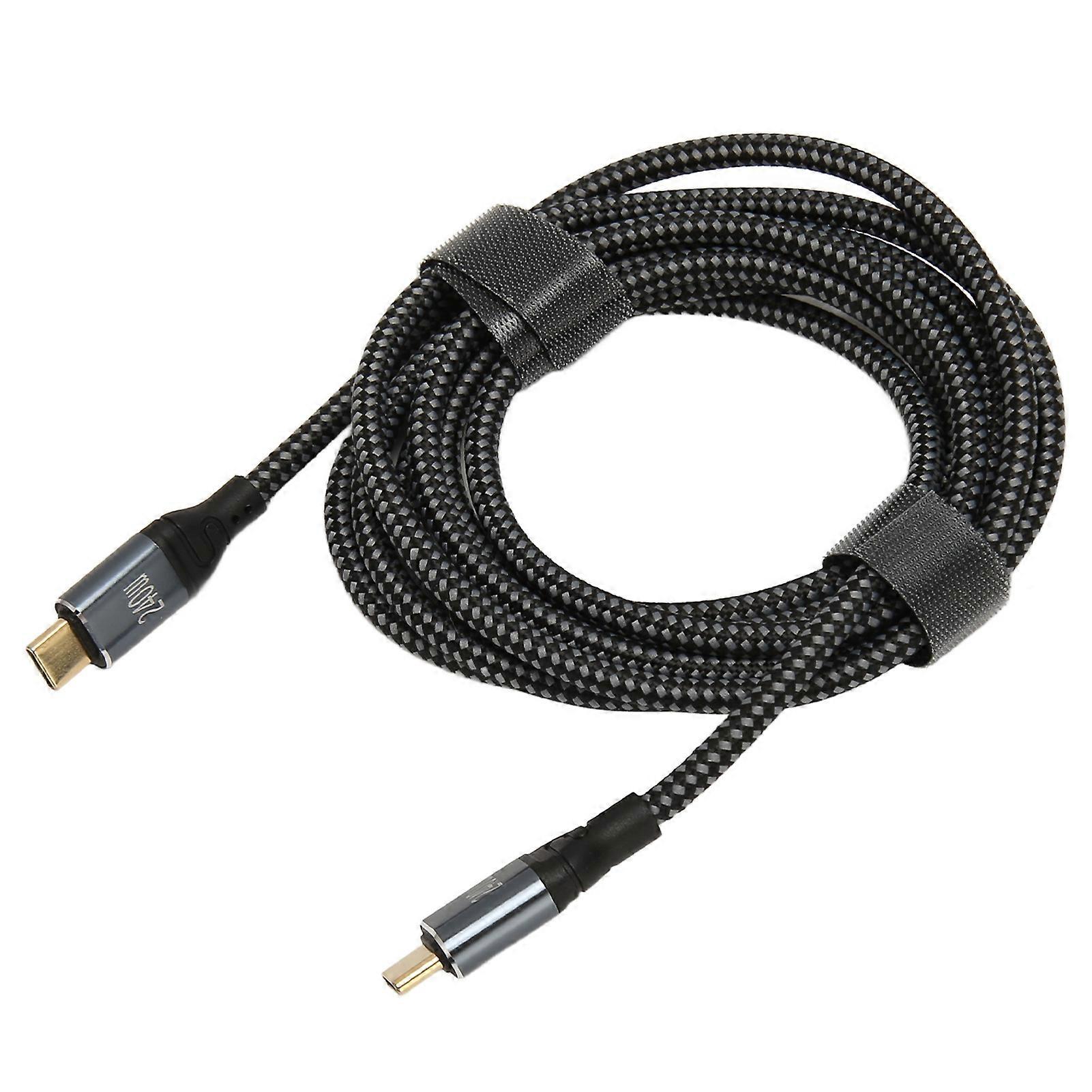 USB C to USB C Cable PD3.1 240W Fast Charging 2m 480Mbps E Mark 2.0 Chip Universal USB C Male to Male Extension Cable