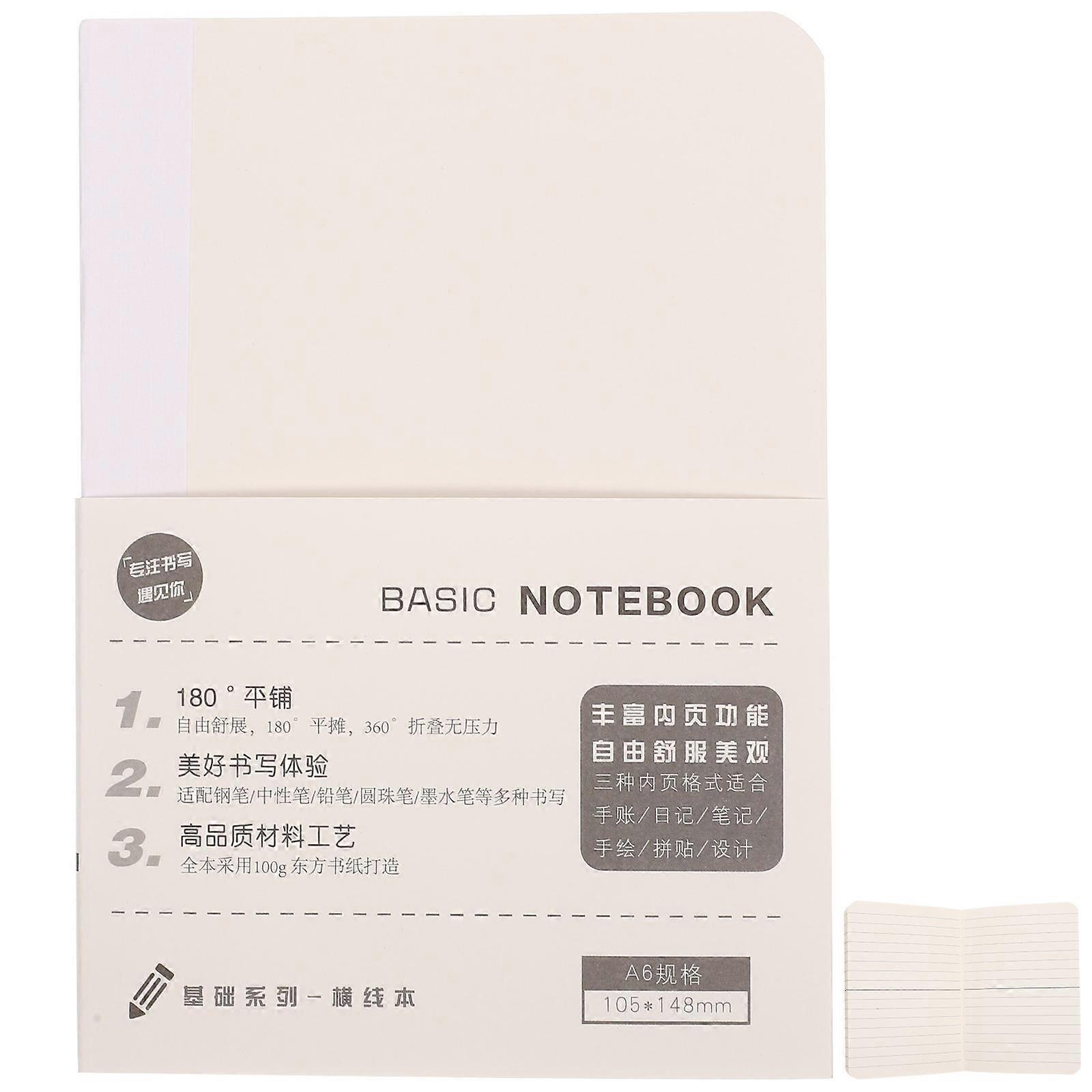 Refillable Planner Binder Replacement Bound Papers Assorted Color Scheduling 14.8x10.5cm 1 Book