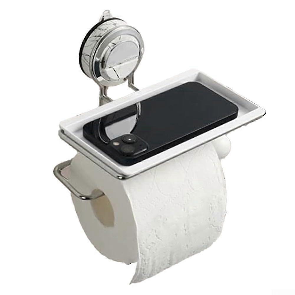 Elegant paper towel holder with suction cup, combines functionality and aesthetics (white) Ref: 3127