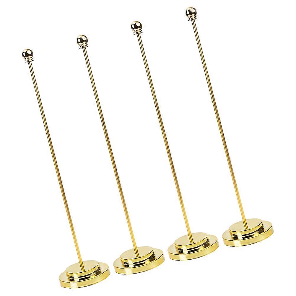 Wear-Resistant Flag Stand Rectangular Iron Use Home Owners 4Pcs