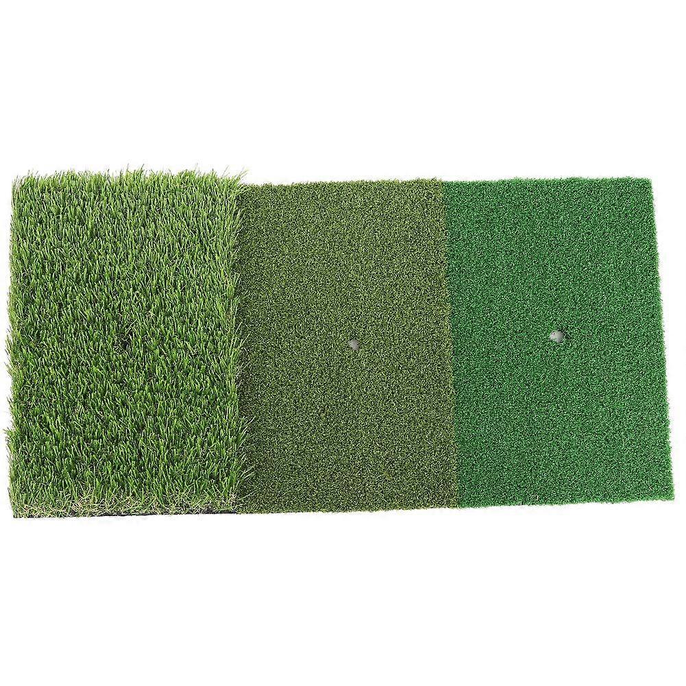 3-In-1 Hitting Mat for Indoor and Outdoor Swing Practice, Durable Exercise Mat for Backyard Golf Training, G Mat