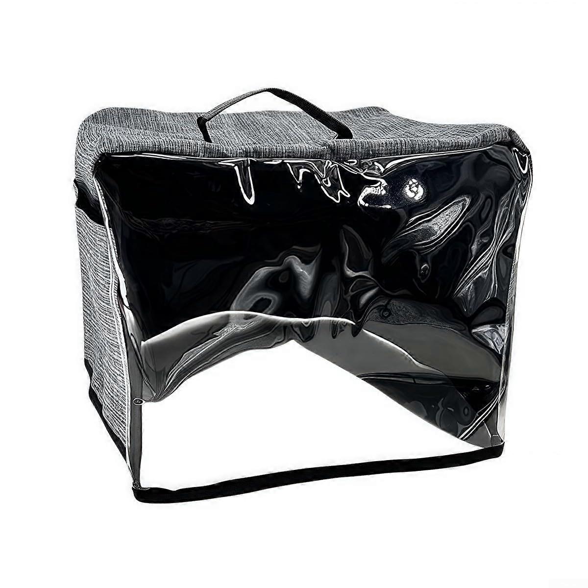 Transparent front panel for toaster cover ensures visibility and simultaneously protects your device.