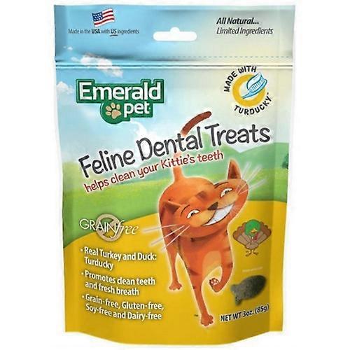Emerald Pet Emerald Pet Feline Dental Grain Free Treats, 3 Oz, Turducky