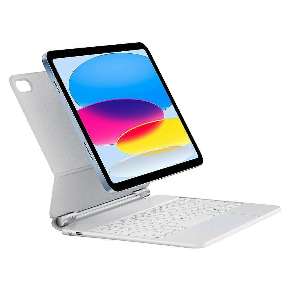 iPad 10.9(2022)用磁気レザータブレットケースタッチパッド付きBluetoothキーボード