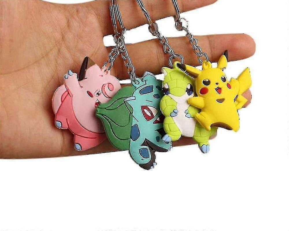 6-pack - Pokemon Keychain / Key Holder - Pokmon Multicolor