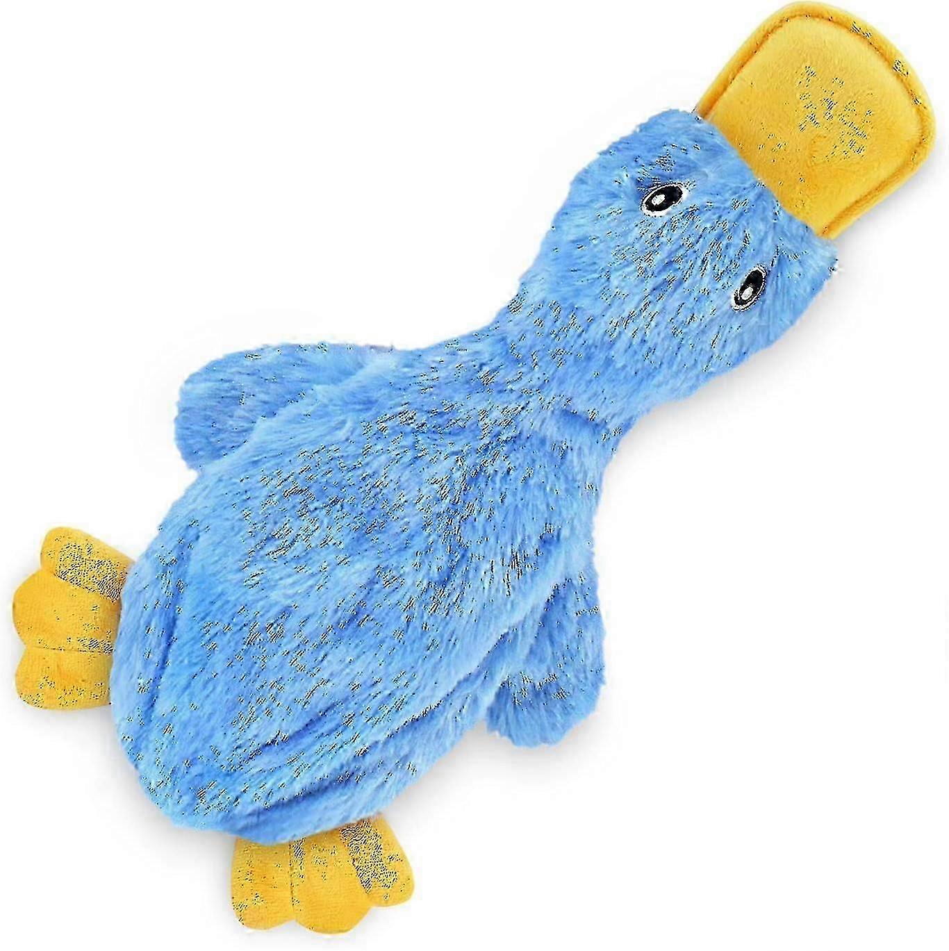 Cute Non-Stuffed Duck Dog Toy, Soft Sounding, Ideal for Indoor and Older Puppies, Plush, Easy to Chew and Play With