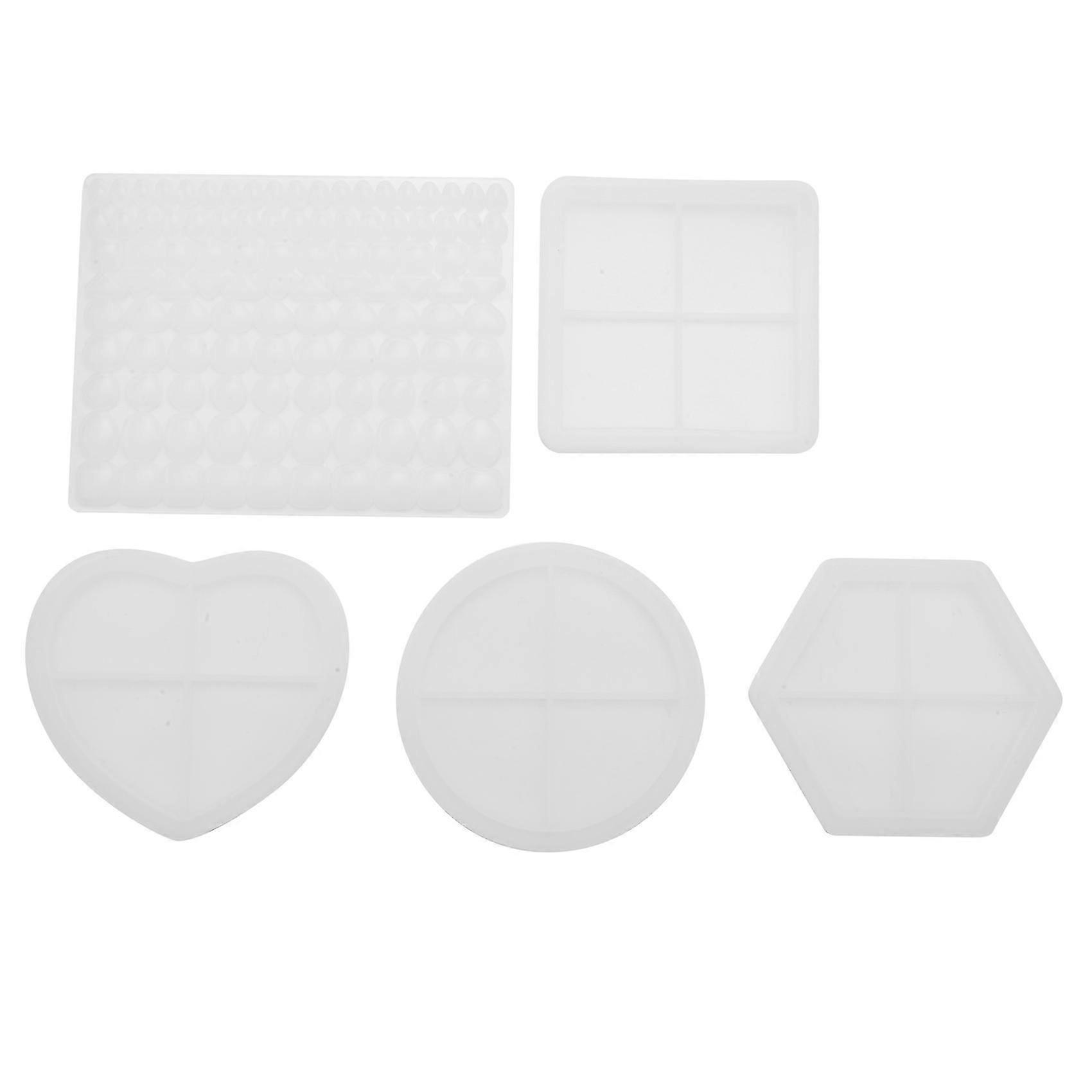 Coaster Molds for Resin Casting,Coaster Molds and Mosaic Resin Molds Silicone,for Making Coasters,D