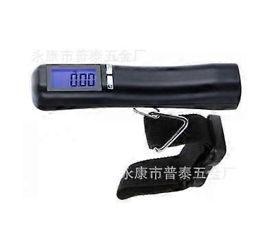 Portable Electronic Luggage Scale: Handheld Suitcase Scale 50kg/110lbs with Strong Strap Backlit LCD Display Auto Power-Off - Travel Essential Weight