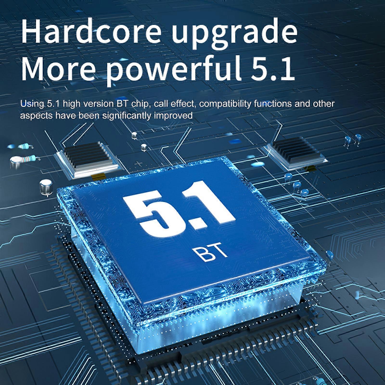 TG06 Wireless Earbuds with Noise Reduction, LED Display, Touch Control, Waterproof, BT 5.1