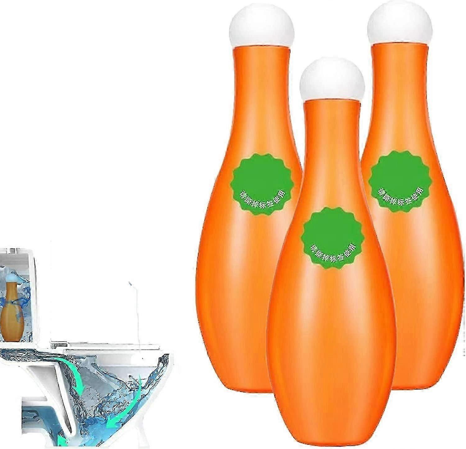 Bowling Blue Bubble WC-csésze tisztító, Blue Bubble háztartási WC-tisztító, Bowling labdatisztító szagtalanításhoz és vízkőmentesítéshez