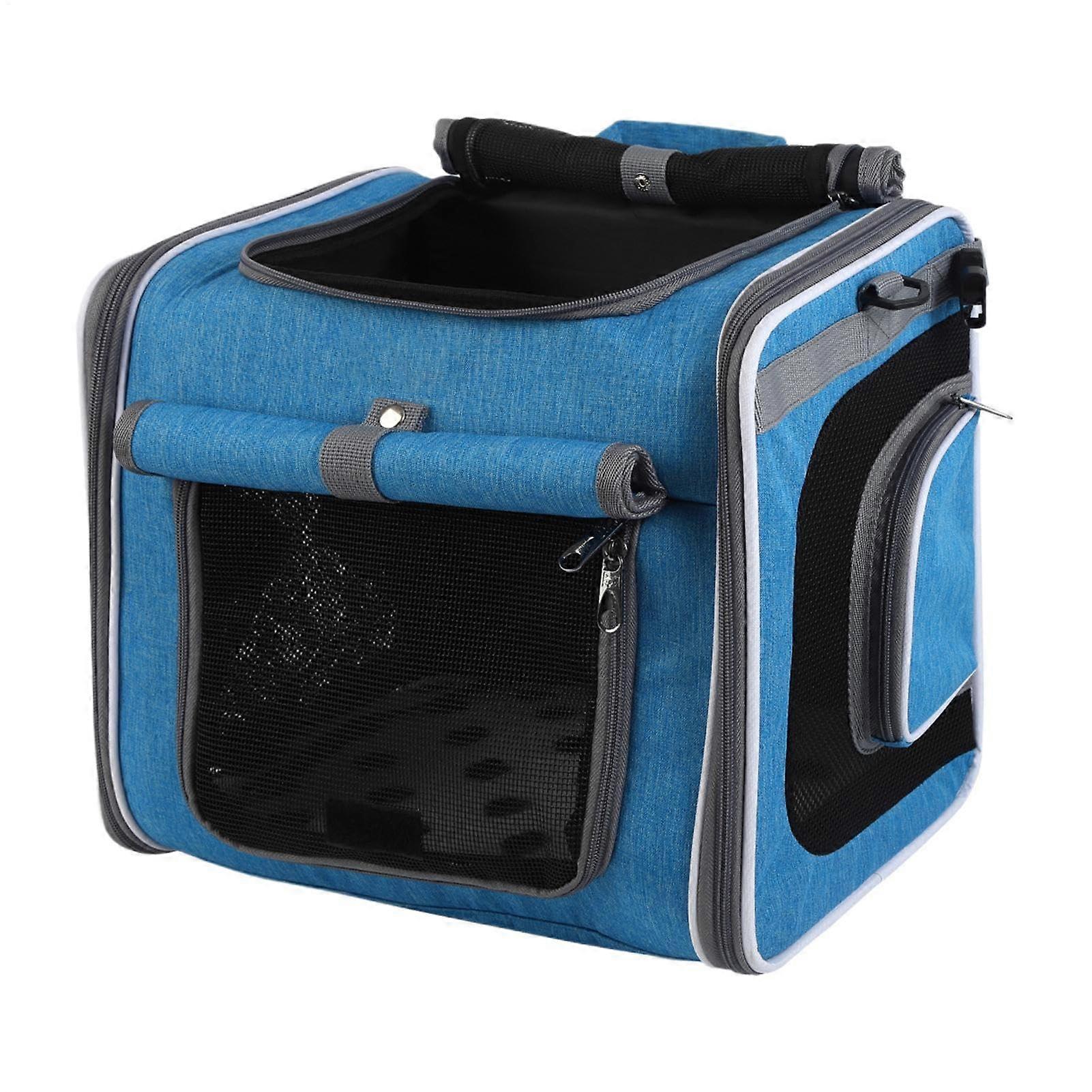 Dog Bicycle Basket, Adjustable Pet Carrier for Dogs, Ventilated Transport Crate for Travel and Walks, Durable and Lightweight