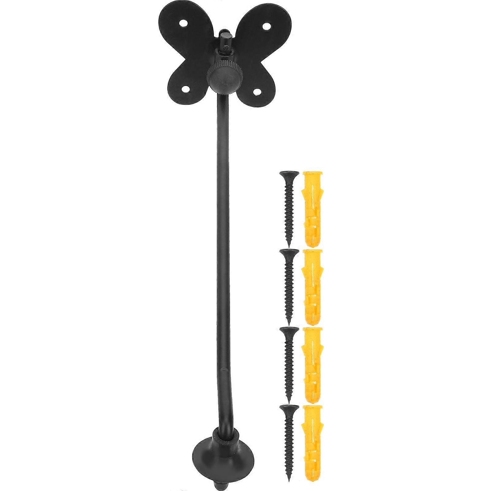 Percussion Mounting Arm Replacement Cymbal Arm Plate For Drummers Musicians Easy Installation 32cm Rod Length Black 1Set