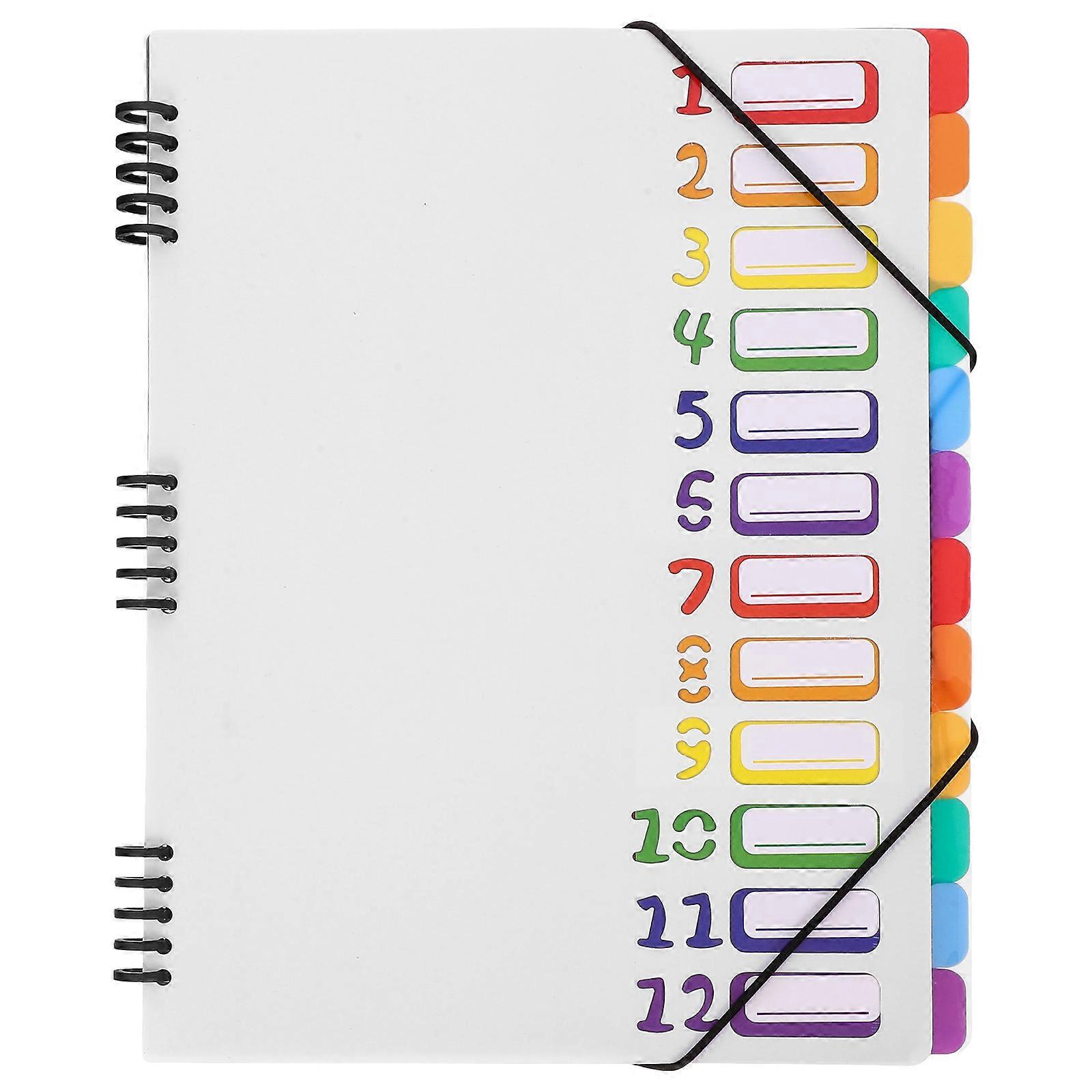 Portable File Organizer Binder with Dividers and Pockets for Office and School Use – Lightweight Multi Functional Document Folder for Women