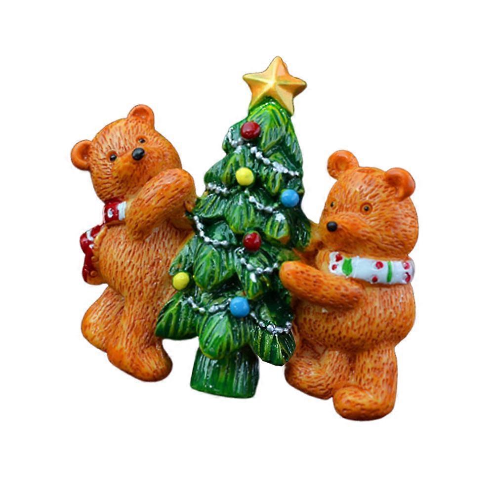 Cartoon Christmas Design Car Air Freshener Multi Color 6x4cm Bear Shape 1Pcs