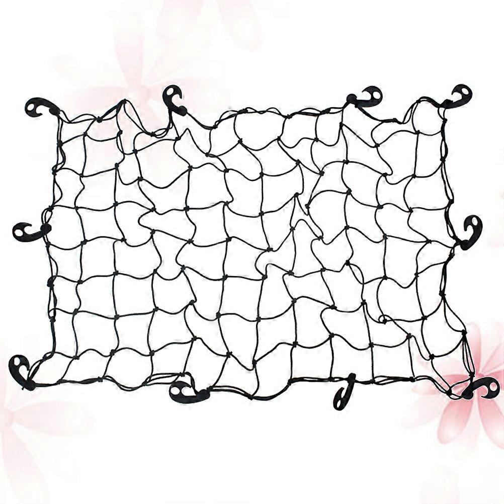 Automotive Cargo Netting Car Luggage Net Elastic Mesh Fixed Net Outer Car Parts Rectangular Design Sun Protection 120x90x0.4cm 1Pack