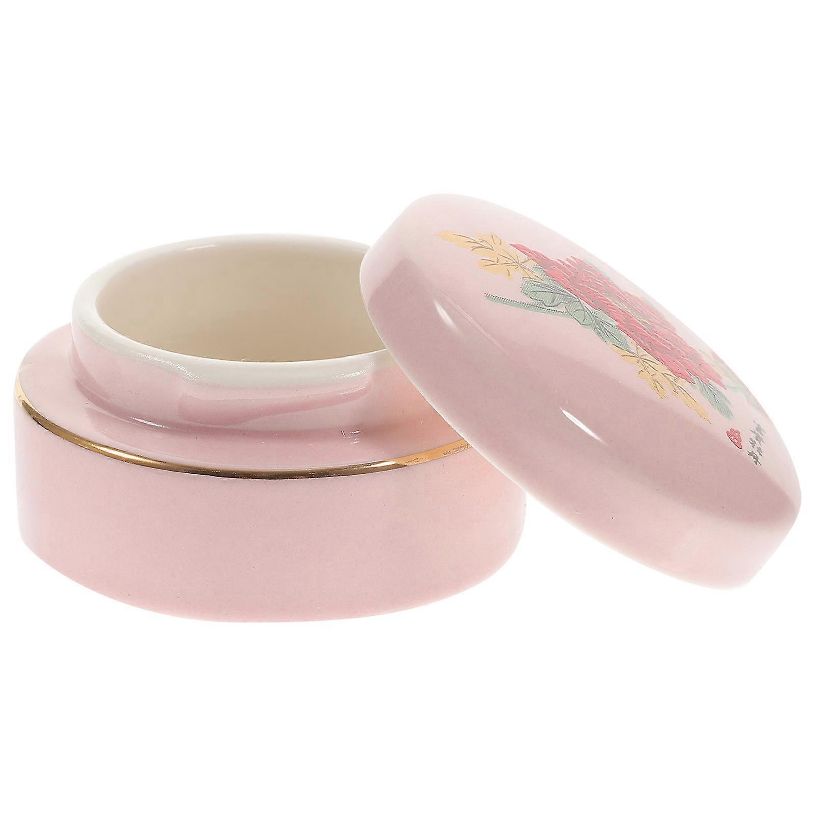 Tea Keeper Container Smooth Inside and Outside Refillable Pink 5x5x3cm 1Pc