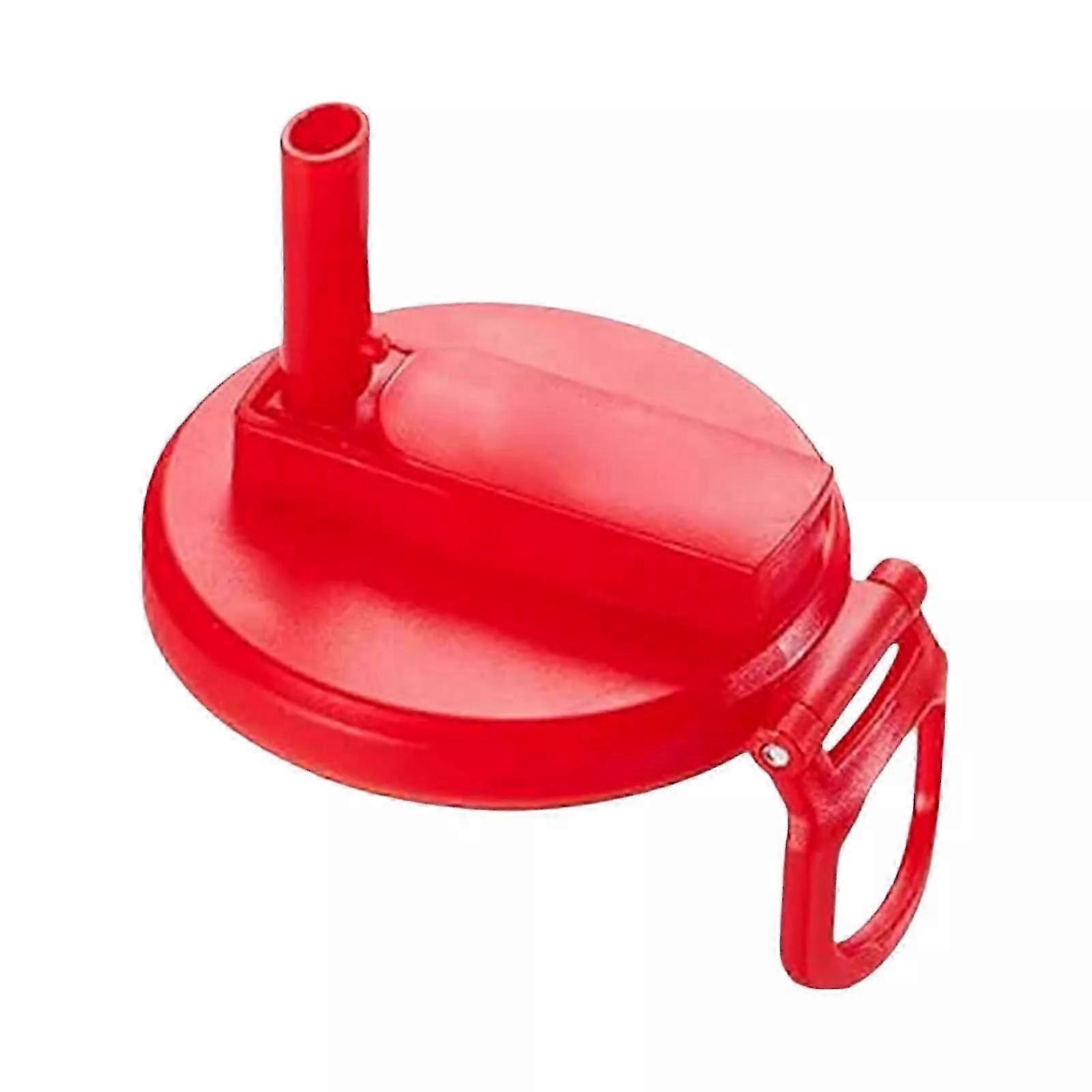 Silicone Drinking Straw with Red Lid for Travel Mugs & Beverages - Eco-Friendly Reusable Straw Set