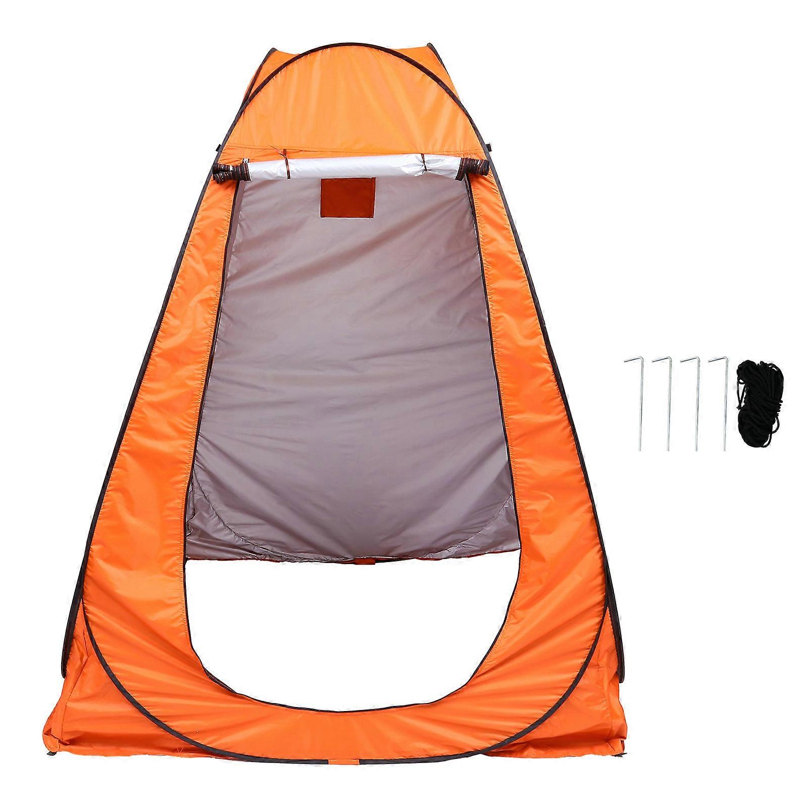 Changing Clothes Tent Utility Tent Outdoor Camping Traveling Durable Colorful Orange 190X150X150CM Windproof Shower 1Set