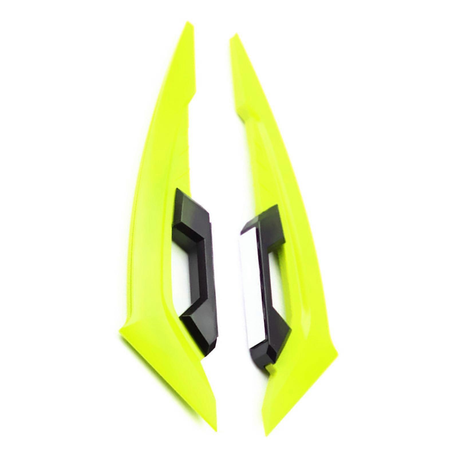 2 Pieces Motorcycle Front Side Spoiler Aerodynamic Claw Winglets Suitable for Electric Scooters Stylish Stable Commuting Yellow