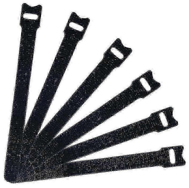 50 Pcs Reusable Cable Ties, 6 Inch Microfiber Hook And Loop Cord Ties