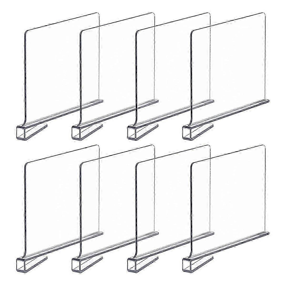 Transparent Shelf Dividers, Transparent Wardrobe Organizers, Acrylic Dividers for Wallets, Handbags, Edition 0718