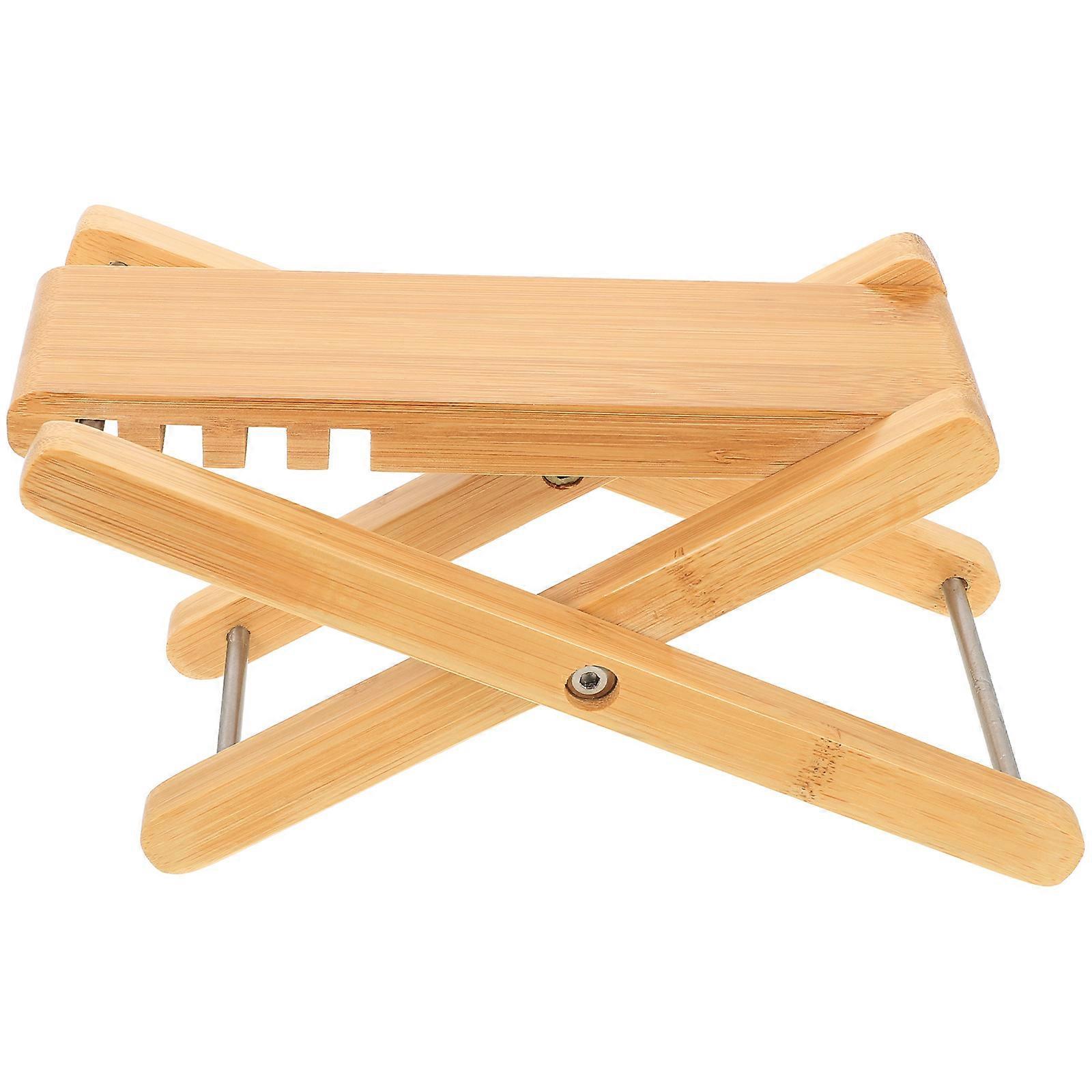 Guitar Footrest Stool Adjustable Guitar Performance Pedal Comfortable Pedaling Stable Structure Light Yellow 1Pack