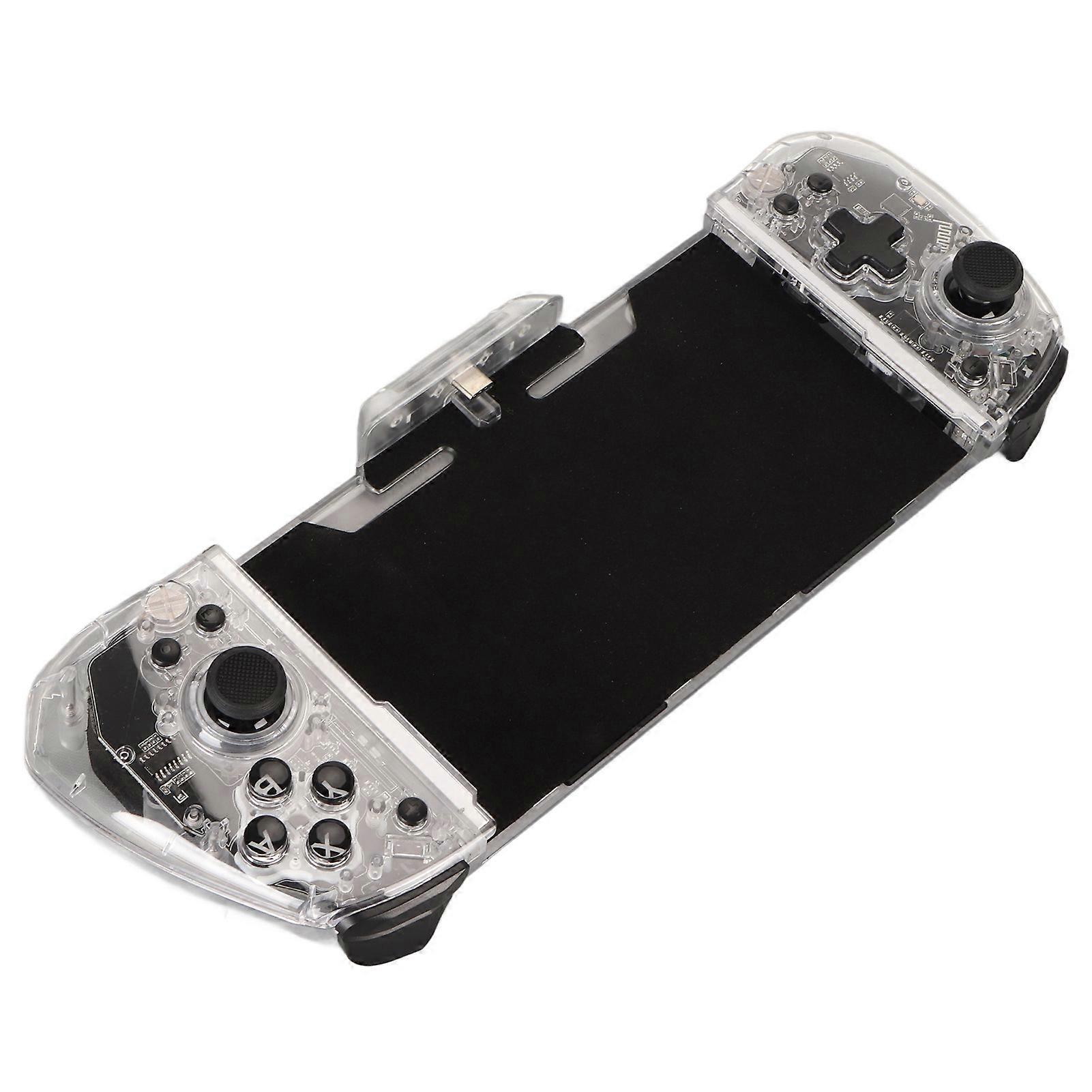 Switch OLED Controller Grip RGB Crystal Handle with Turbo & Macro