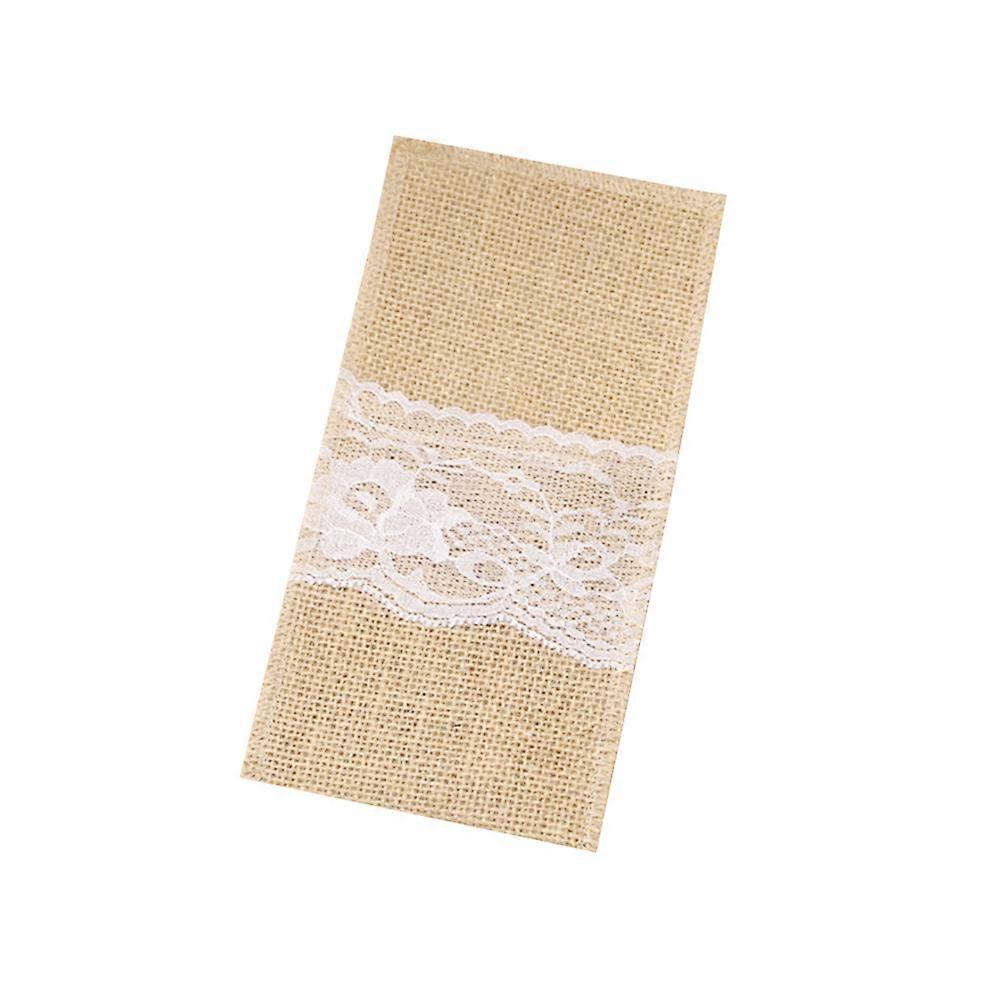 Napkin Holder Silverware Organizer Linen Tableware Storage Bags Rectangular Style Birthdays Receptions 12Pcs