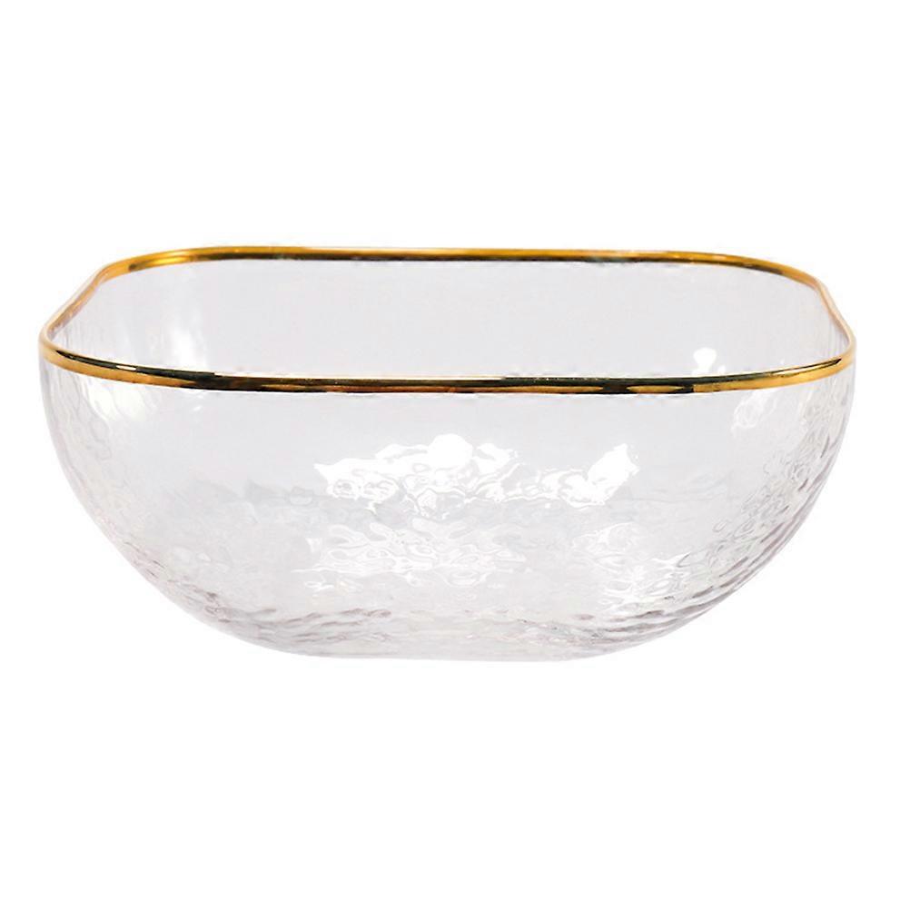 Dessert Mixing Glass Bowl Transparent Salad Serving Kitchenware Classic Clear Design Round Wedding Event 1Pcs