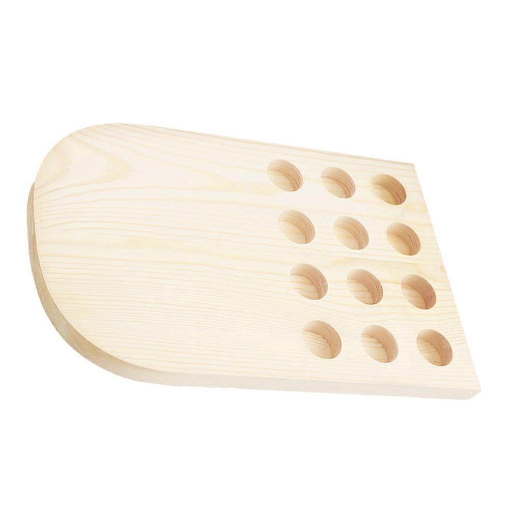 Fragrance Oil Holder Rack Essential Oil Bottle Container Massage Salon Wooden Rectangular Structure 1Set