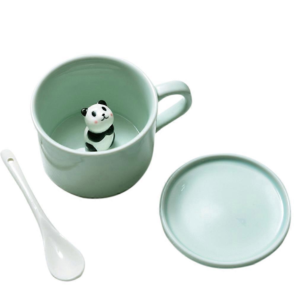 Tasse à thé Tasse en porcelaine Tasse Après-midi Thé Vert clair 201-300ml Conception stéréoscopique 3Pcs