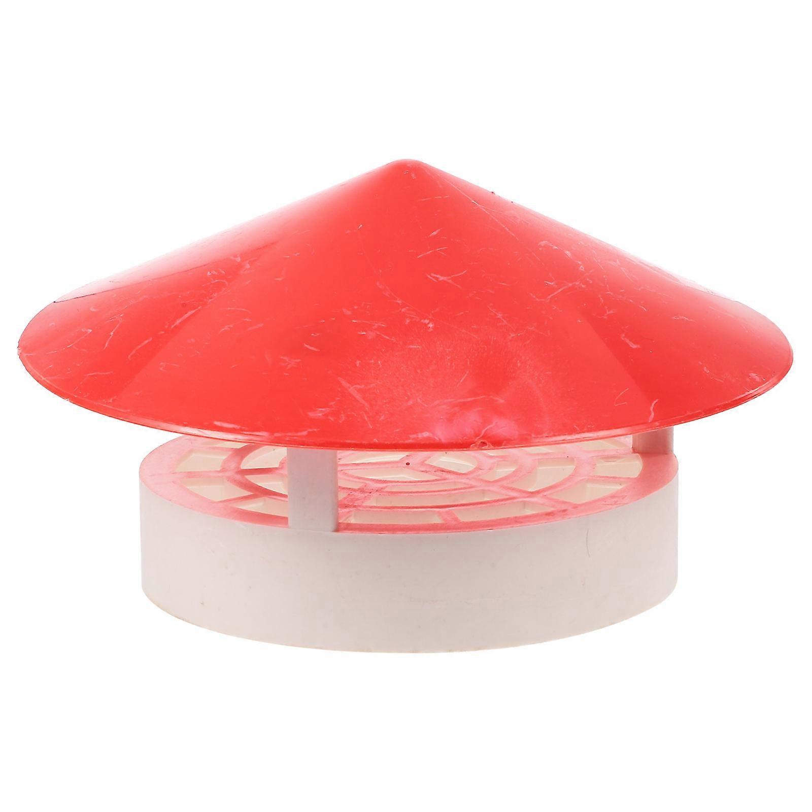 PVC Chimney Rain Cap for Home Red Protects from Debris Pests 110160mm