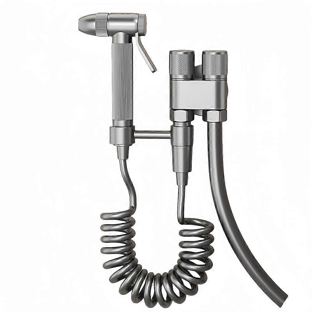 Bidet WC Messing Druckverstärker Spritzpistole Grau Bidet Set