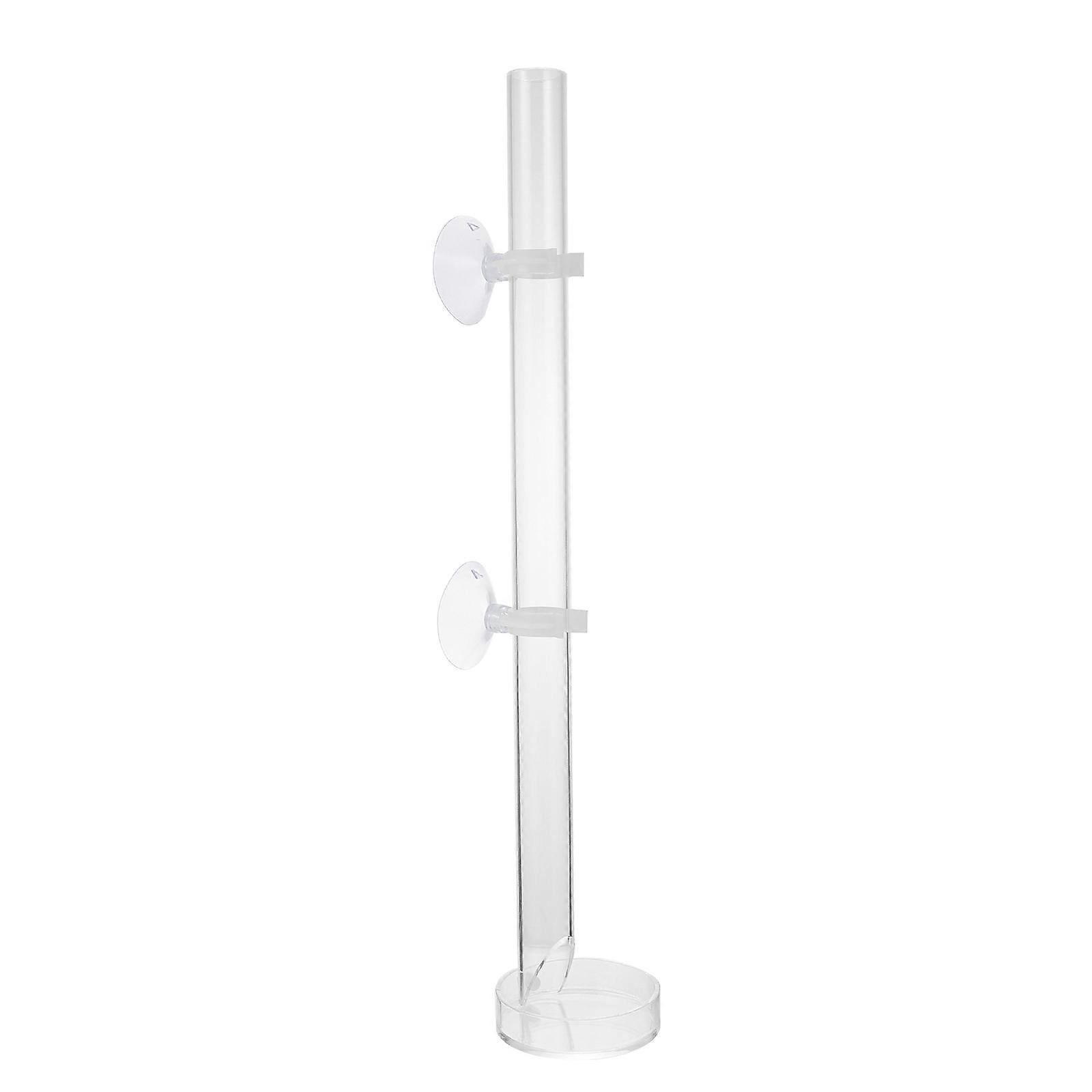 Fish Tank Feeding Tube 1 Set Suction Cup Mounted Feeding Tool For Shrimp 7X7X32CM Ideal For Aquarium Environments