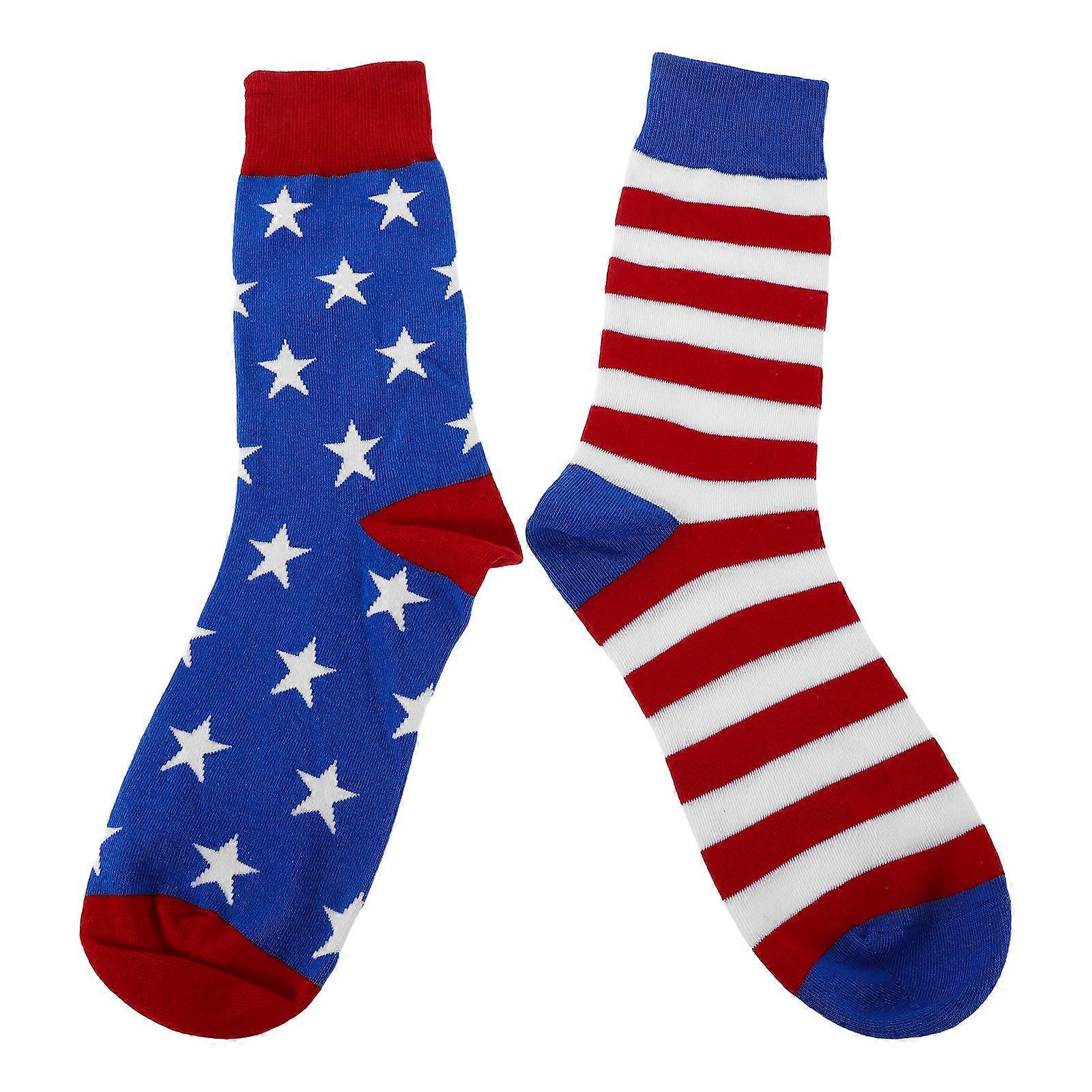 Sport Socks American Flag Socks For Men Athletic Use Multi 1Pair