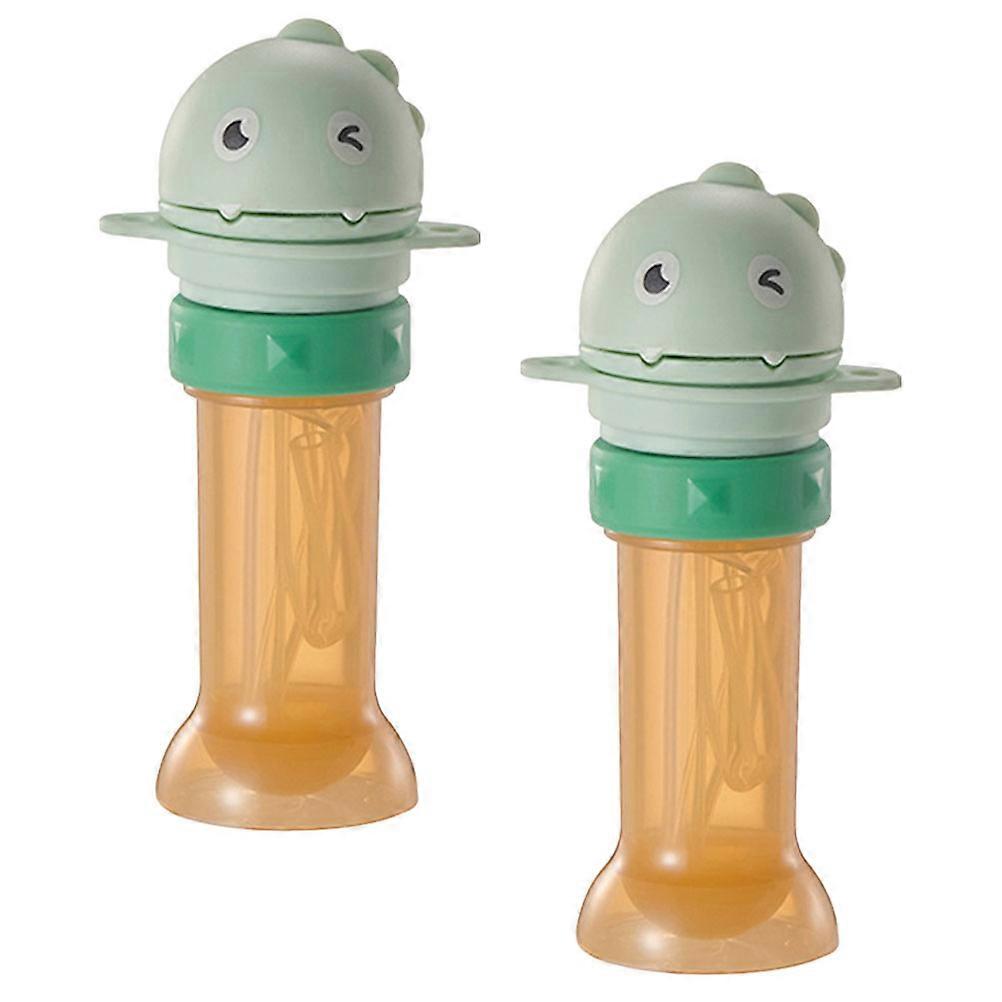 2pcs Dinosaur Design Leak Resistant Straw Lids for Water Bottles – Lightweight, Easy to Clean, Safe Sippy Cup Accessories for Household Use