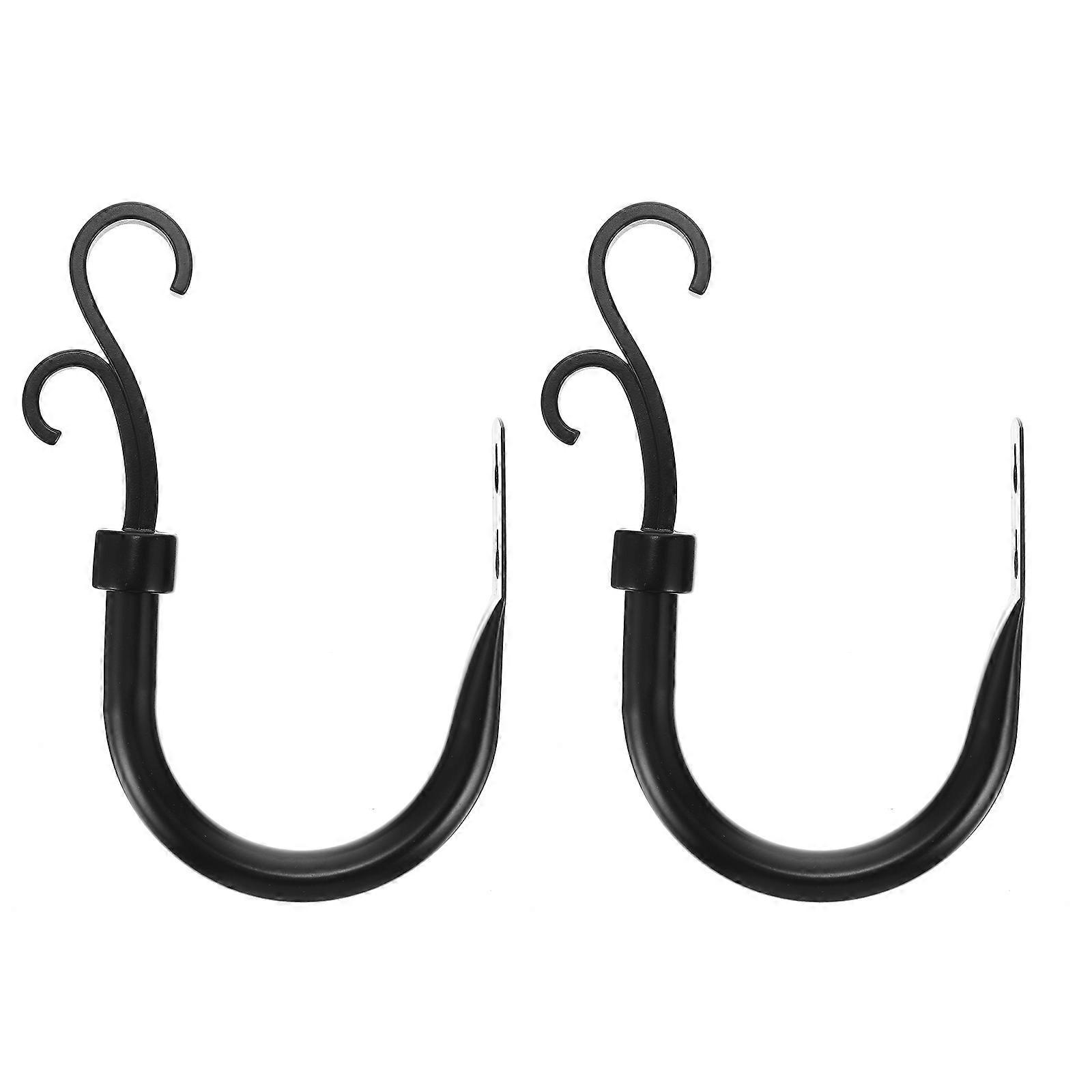 2pcs Retro Decorative Curtain Hooks, Multi Functional Iron Wall Hooks for Home, Office, Bedroom, Living Room and Closet – Elegant Curtain Holdbacks
