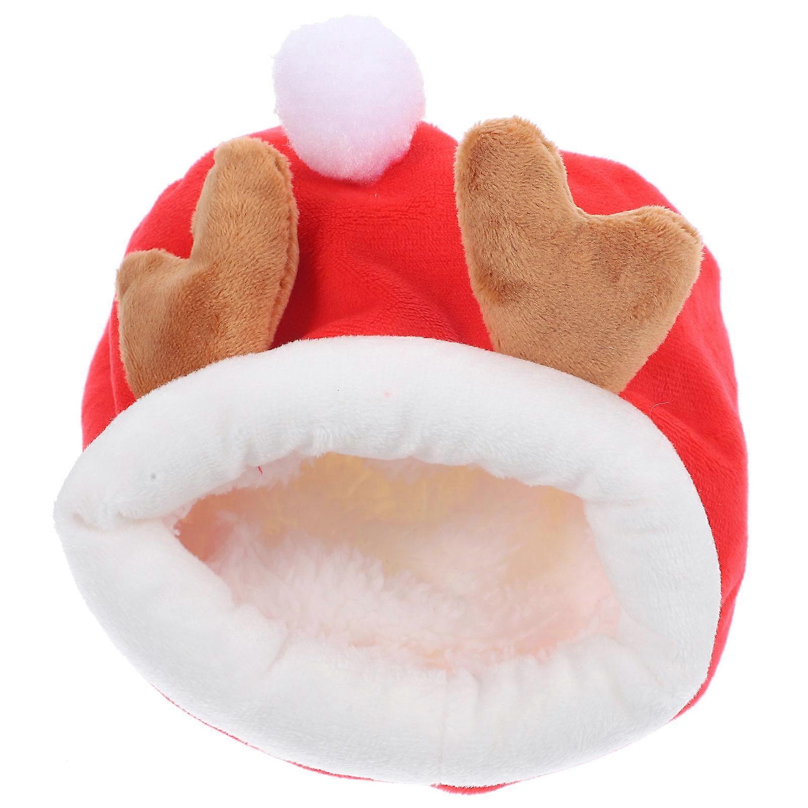 Squirrel Resting Bed Hamster Cotton Nest Cozy Small Animal Sleeping House Warm Comfortable Shelter for Hamsters Guinea Pigs Easy to Clean