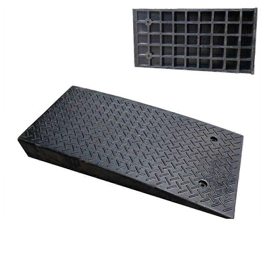 Rubber Ramp Ramp Mat 50 x 100 x 11 cm, Rubber Roadside Curb Ramp, Car Chassis Anti-Collision Step Mat