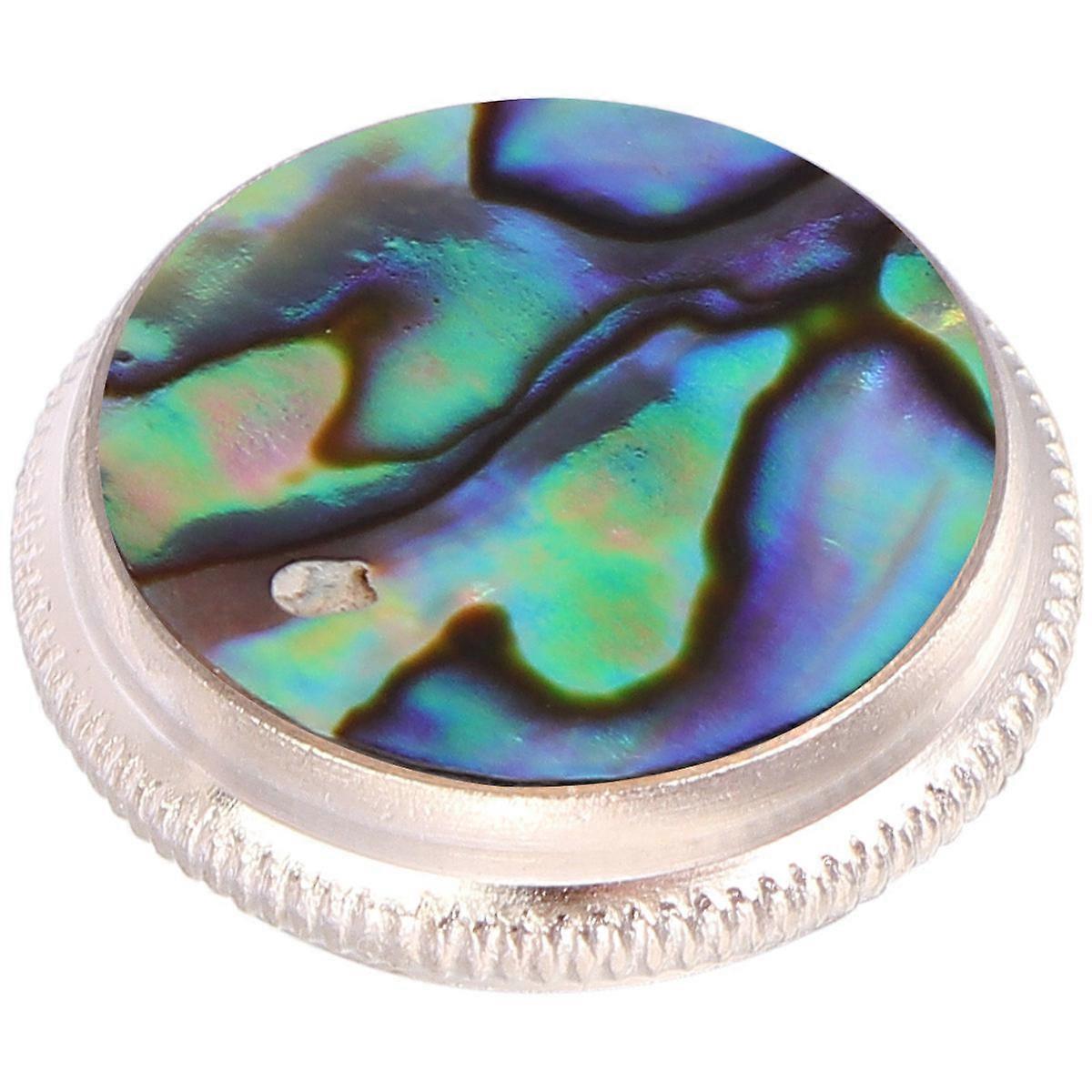 3pcs Short Button Buckle Piston Snap Press Cover for Trumpet with Abalone Stone Musical Instrument Accessory