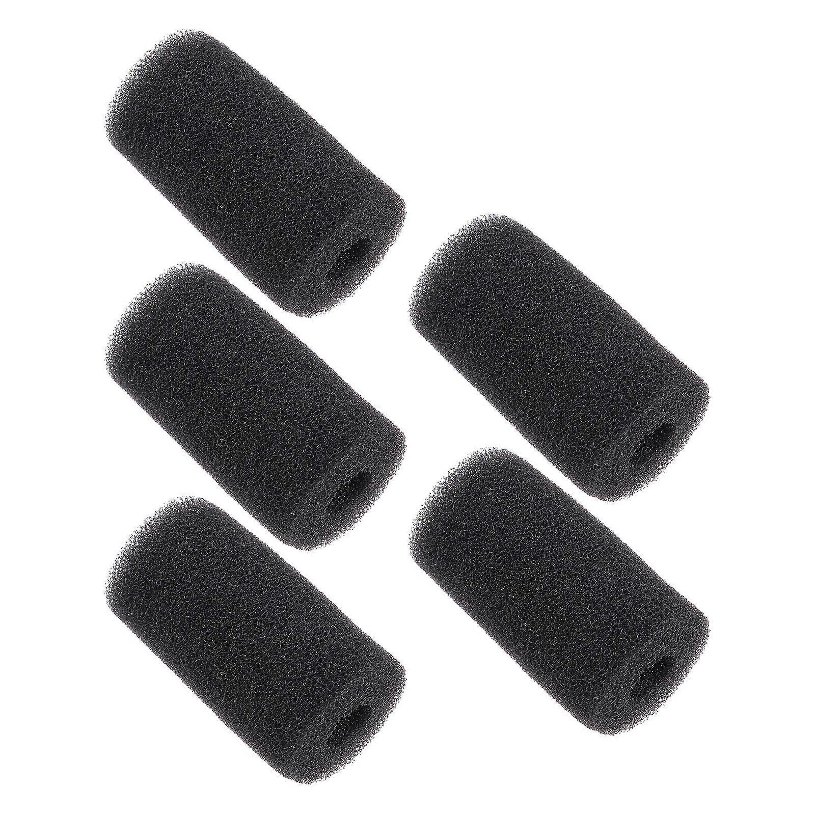 Black Sponge Protective Sleeves for Fish Tank Filter to Extend Usage Time and Prevent Debris 5Pcs
