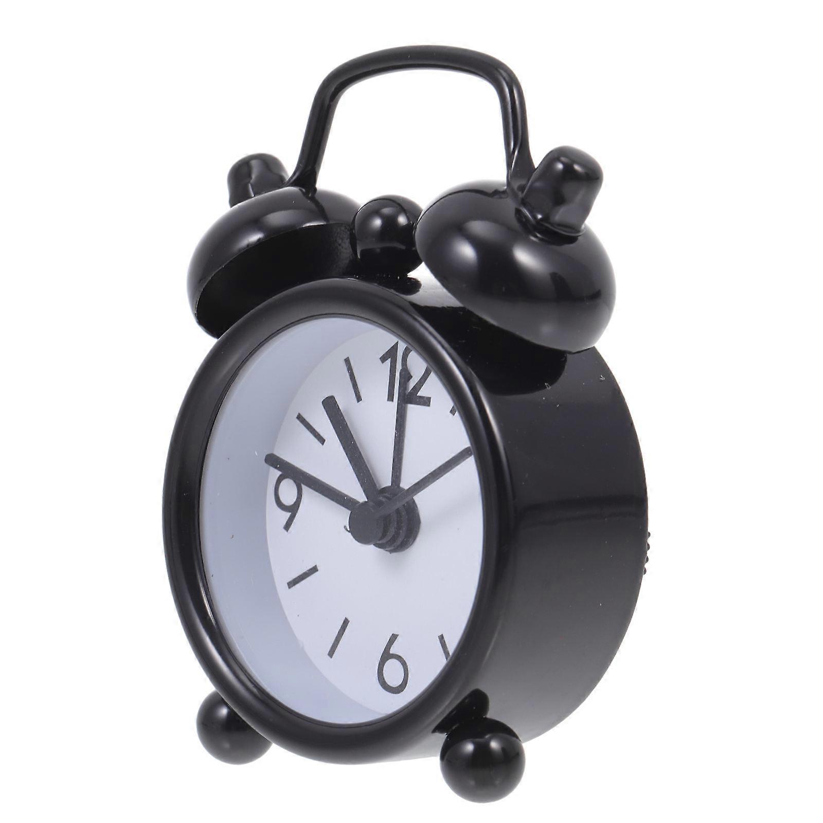 Mini House Miniature Alarm Clock Battery Operated Desktop Decor for Realistic Dollhouse Accessories Sturdy Craftsmanship for Holiday DIY Projects