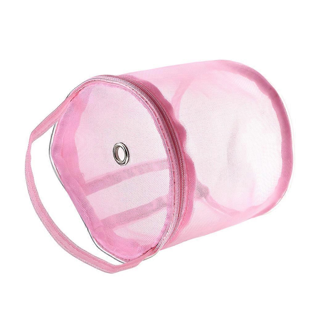 Pink Crochet Storage Bag for Knitting Tools Made of Durable Nylon Perfect for Storage Use 100% Functional