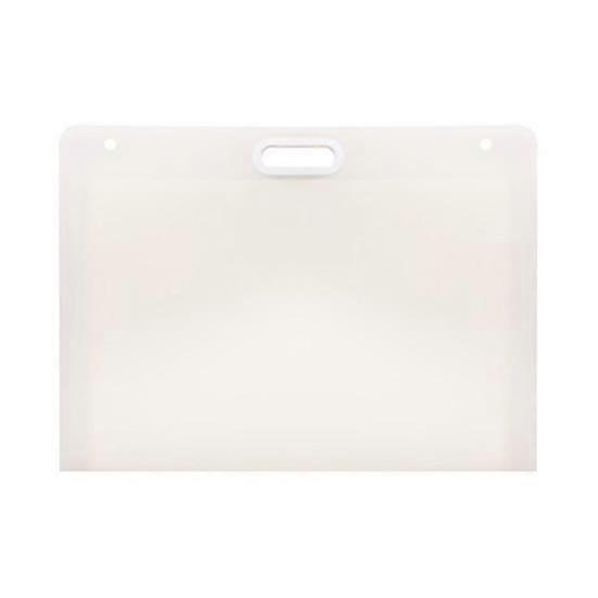 Art Portfolio Folder 17x13inch/13x11inch Plastic Artwork Storage Case with Handle for A3 A4 Drawing Sketch Photography Poster