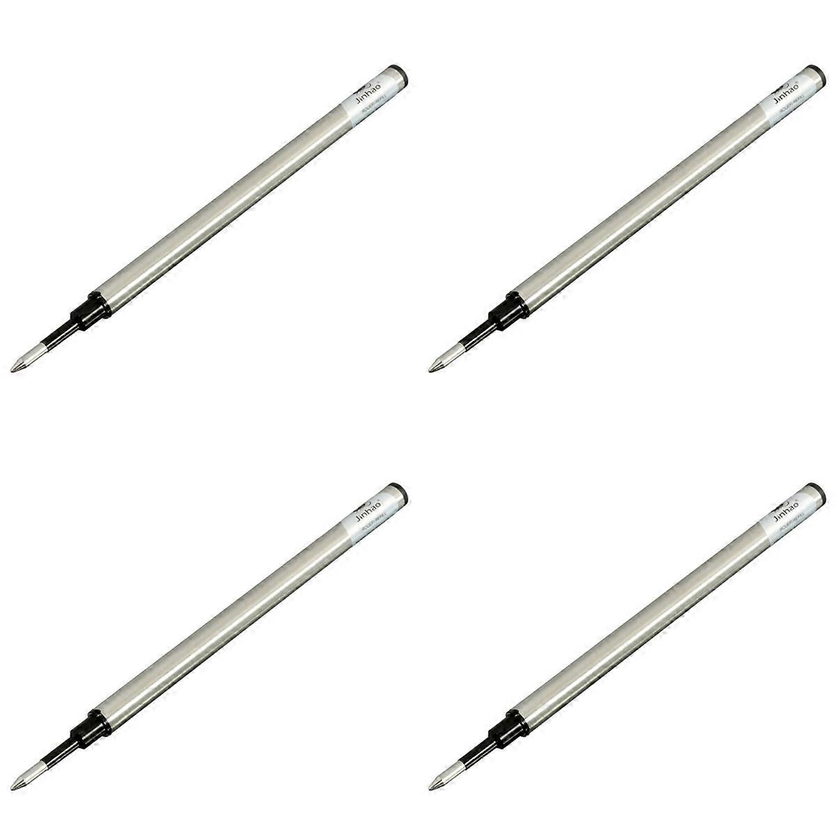 4X Medium Nib Screw Roller Ball Point Pen Refill Black Ink Quantity:1