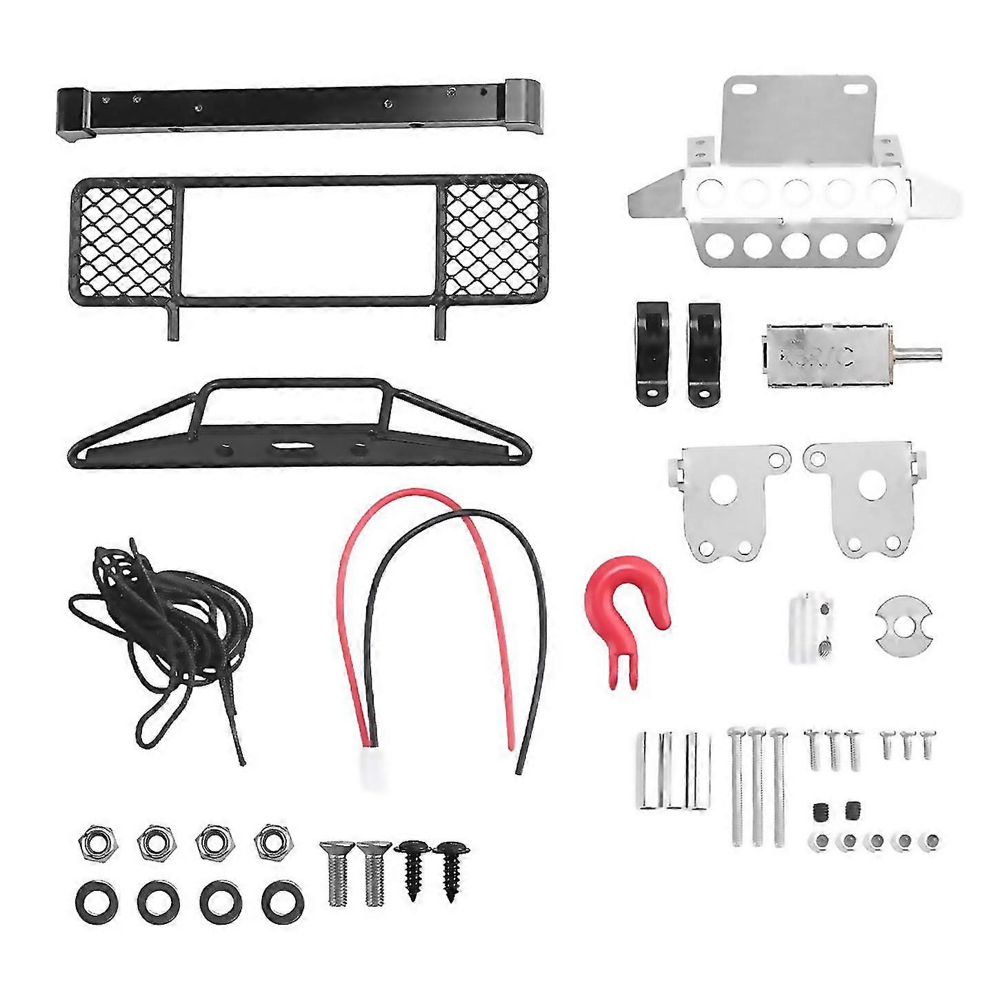 Diy Metal Front Rear Bumper Protection Board Winch For Mn D90 D91 D99 Mn99s 112 Rc Car Upgrade Spar