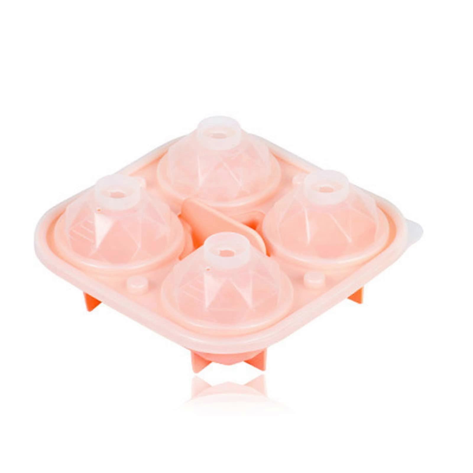 Diamond-Shaped Ice Cube Tray, Reusable Silicone Ice Cream Mold, Kitchen Party Tool, 6-Cube Resin Form