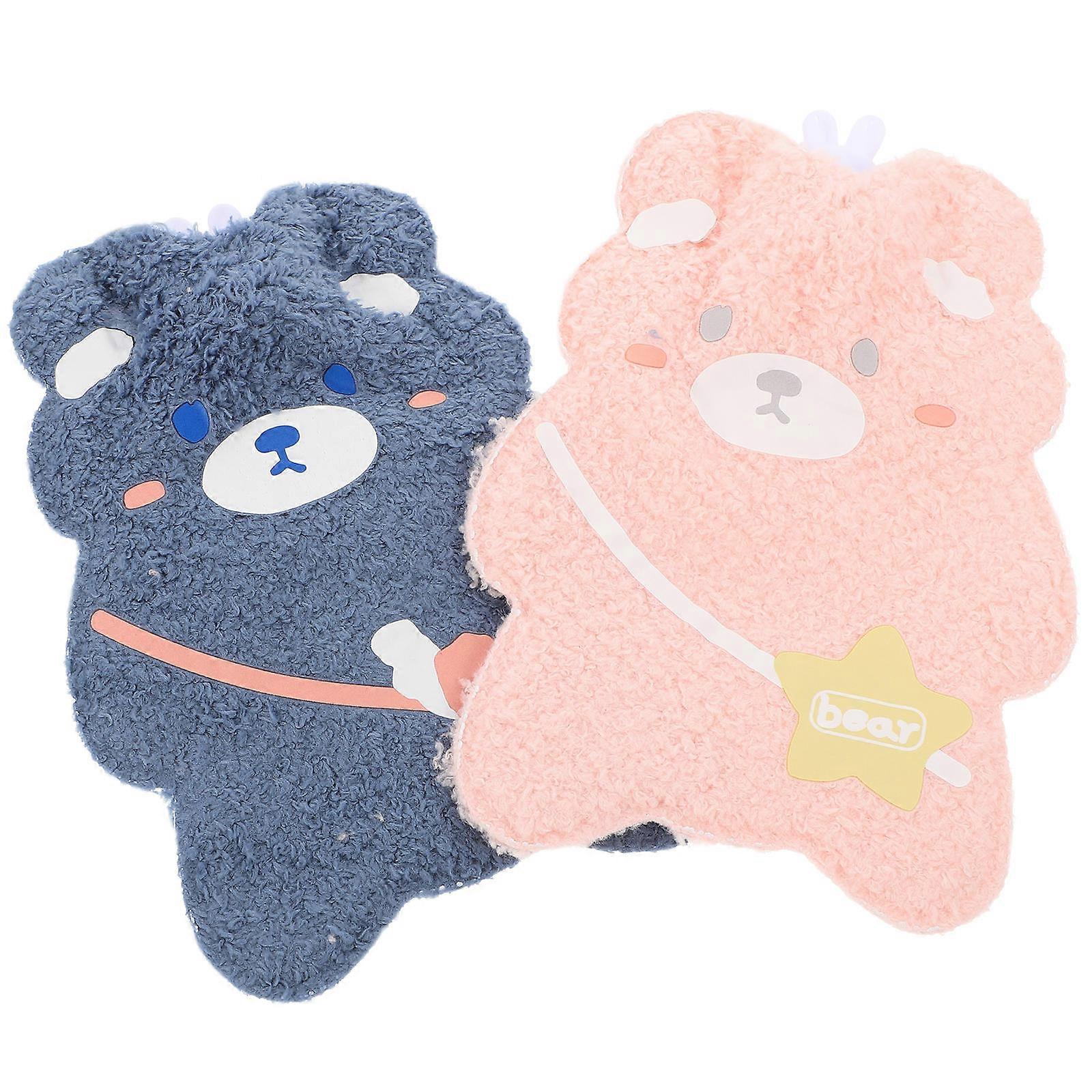 Mini Hand Warmer 2Pcs Bear Shape Durable Heat Retention For Home And Office Use In Winter